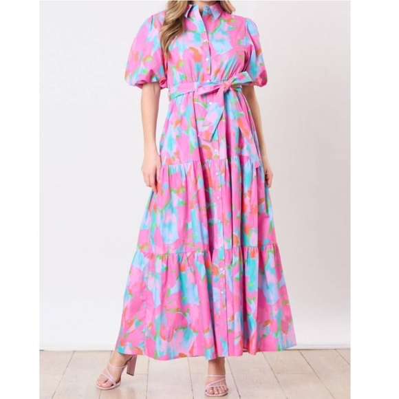 Peach Love California Dresses & Skirts - Peach Love maxi dress full button up